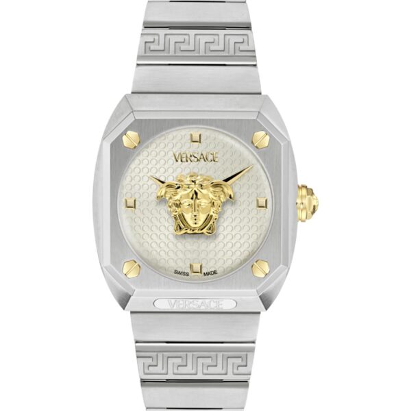 Versace Medusa Antares Womens Silver Watch VE0R00325 Stainless Steel - One Size