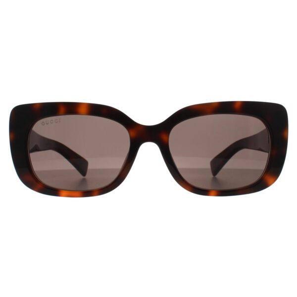 Gucci Rectangle Womens Havana Grey GG1979SK - Brown - One Size