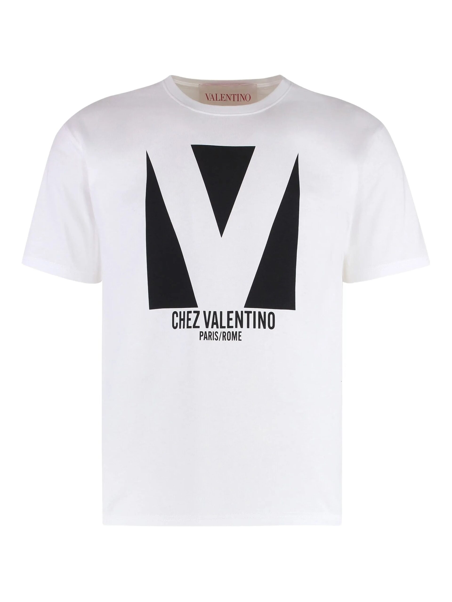Valentino Mens Chez Print Jersey T-Shirt in White Cotton - Size 2XL