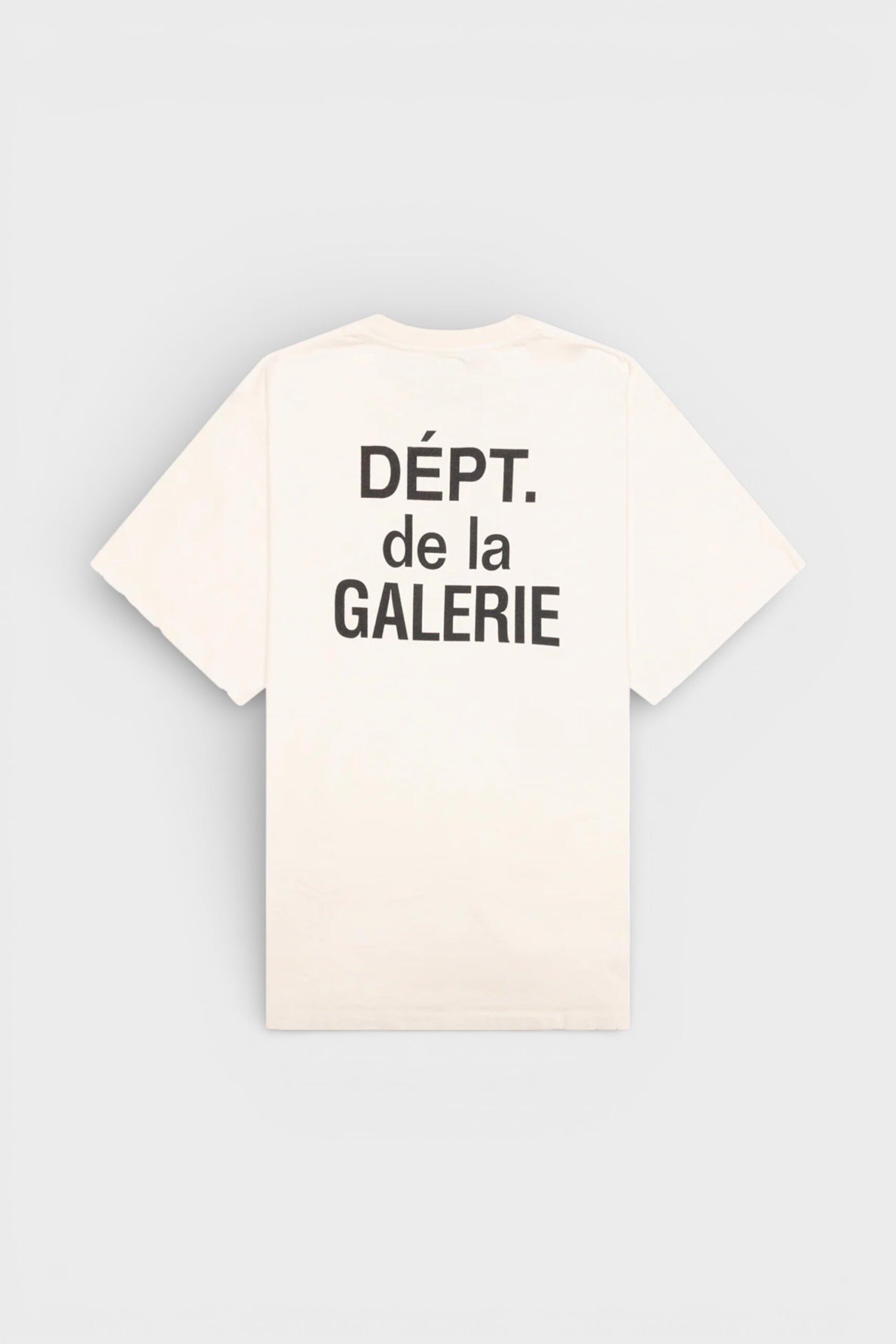 Gallery Dept Mens . Self Title Archival T-Shirt White Tailored Fit Cotton - Size X-Large