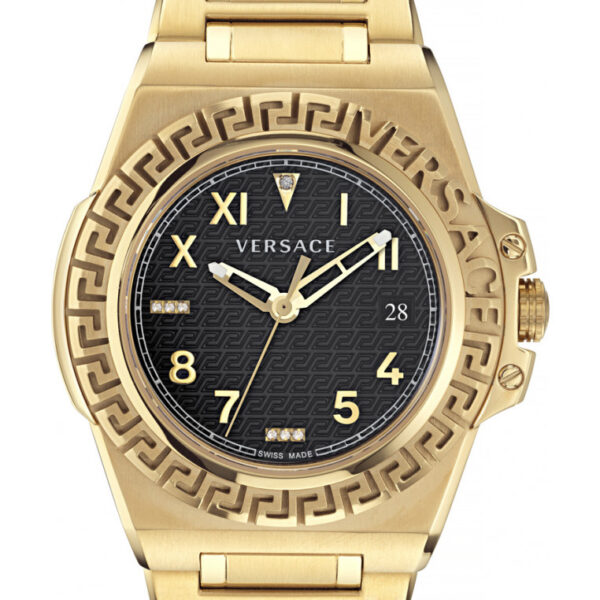 Versace Womens VE3I00723 Ladies Greca Reaction Watch - Gold - One Size
