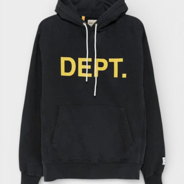 Gallery Dept Mens . P/O Hoodie, Black, XL Cotton - Size X-Large