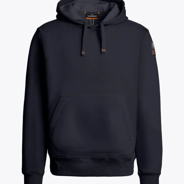Parajumpers Mens Everest Pullover Hoodie in Dark Blue Cotton - Size X-Large