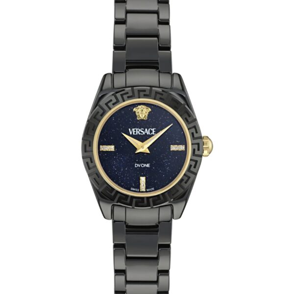 Versace Dv One Diamond Womens Black Watch VE9F00325 Ceramic - One Size