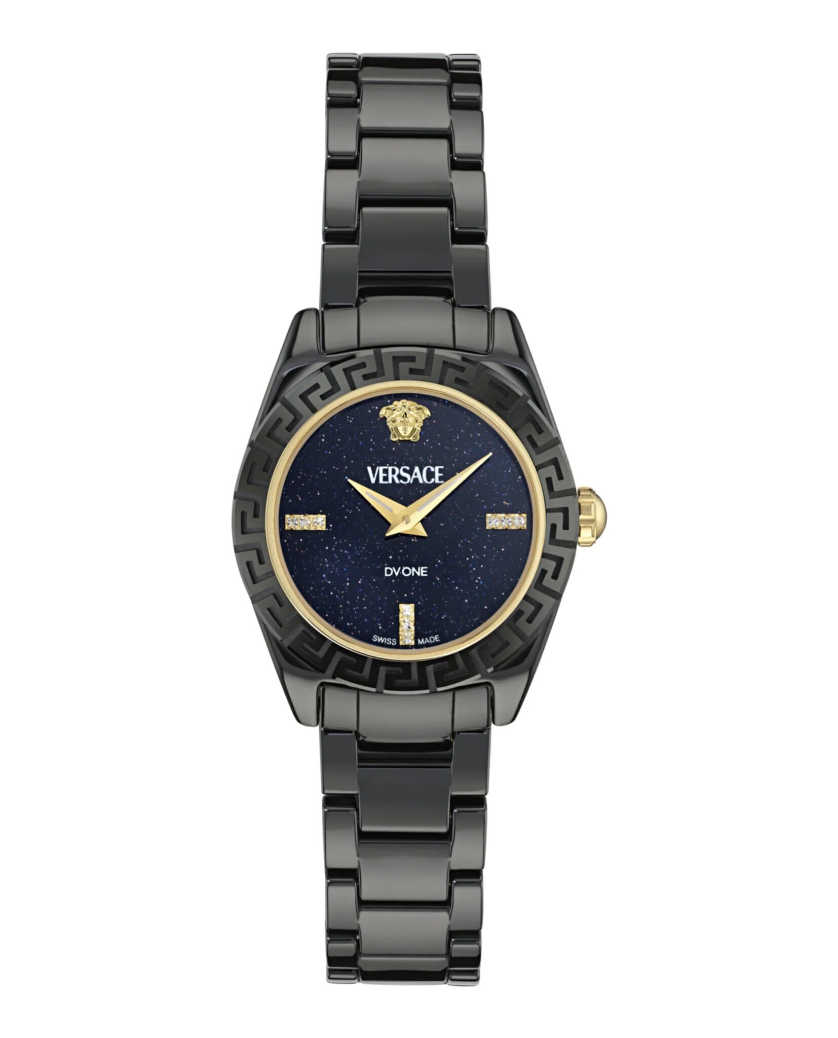 Versace Dv One Diamond Womens Black Watch VE9F00325 Ceramic - One Size