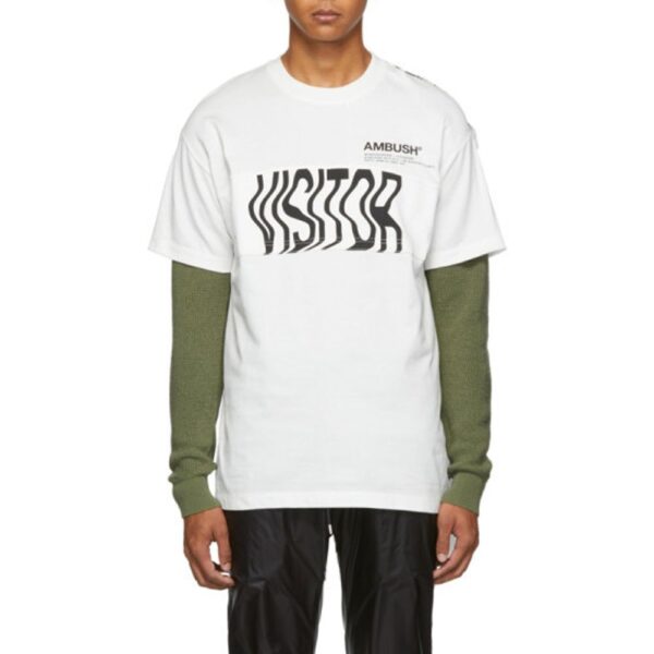 Ambush Mens High-top Leather Sneakers With Lace-up Detailing - White Cotton - Size Small