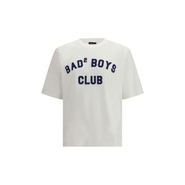 Dsquared2 Mens Cotton Graphic Print Logo T-shirt - White - Size Medium