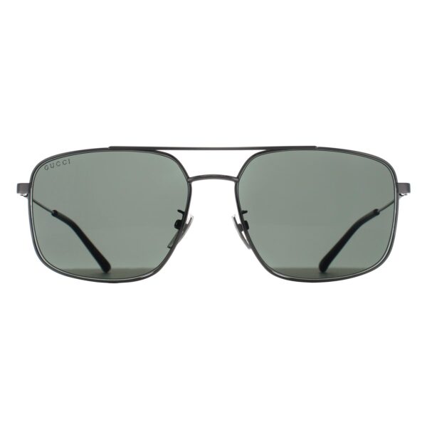 Gucci Square Mens Silver Grey GG2096SA Metal - One Size