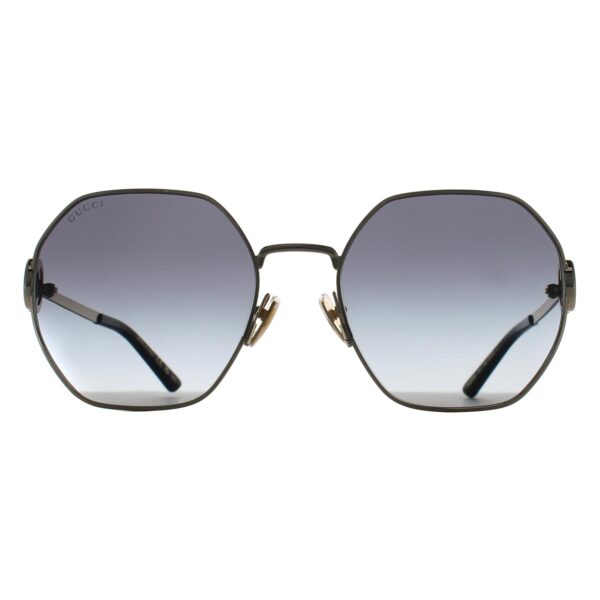 Gucci Round Womens Gold Grey GG2046S Metal - One Size