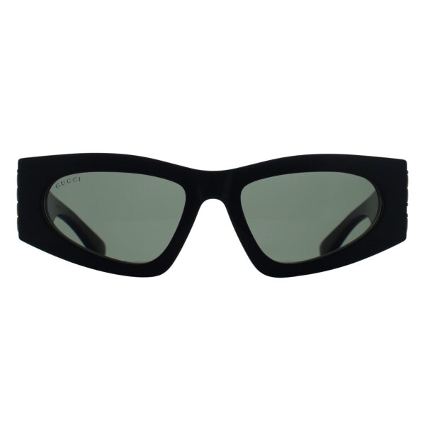 Gucci Rectangle Womens Black Grey GG2040S - One Size