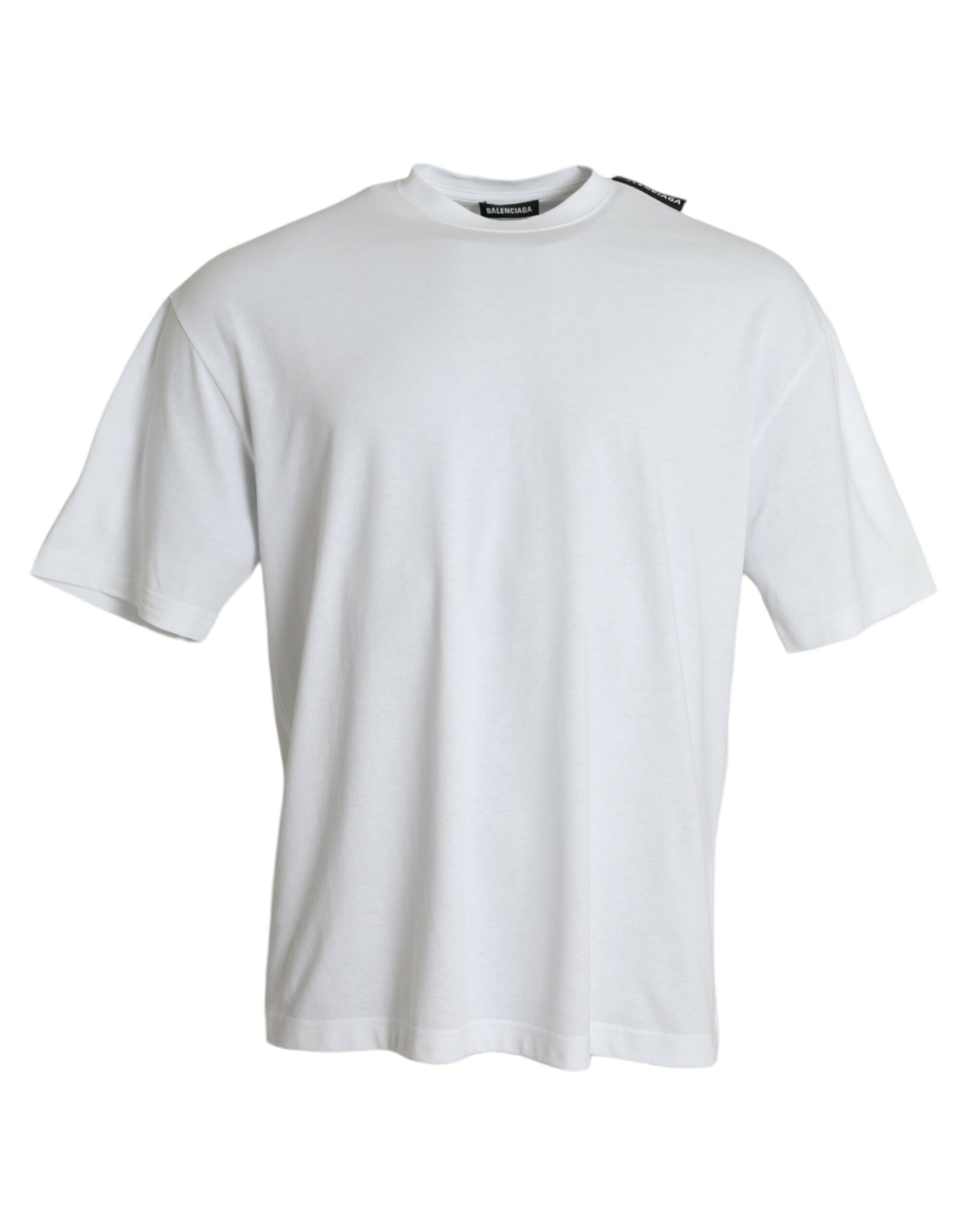 Balenciaga Mens Short Sleeve Crew Neck Tshirt - White Cotton - Size 2XS