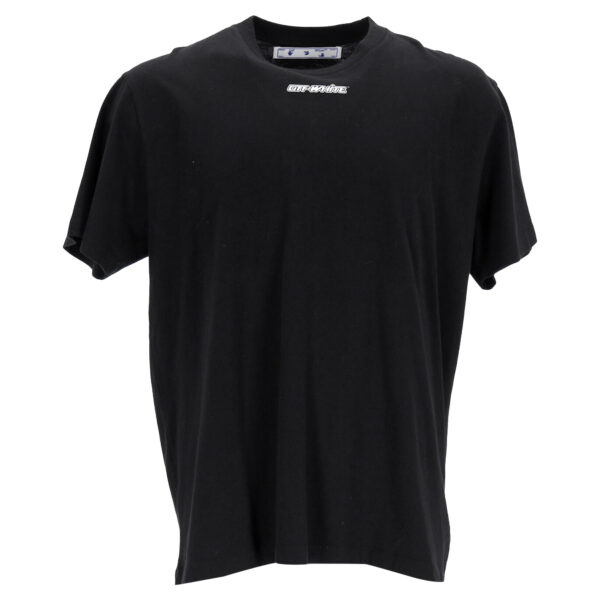 Off-White Mens Marker S/S Over T-shirt in Black Cotton - Size X-Small