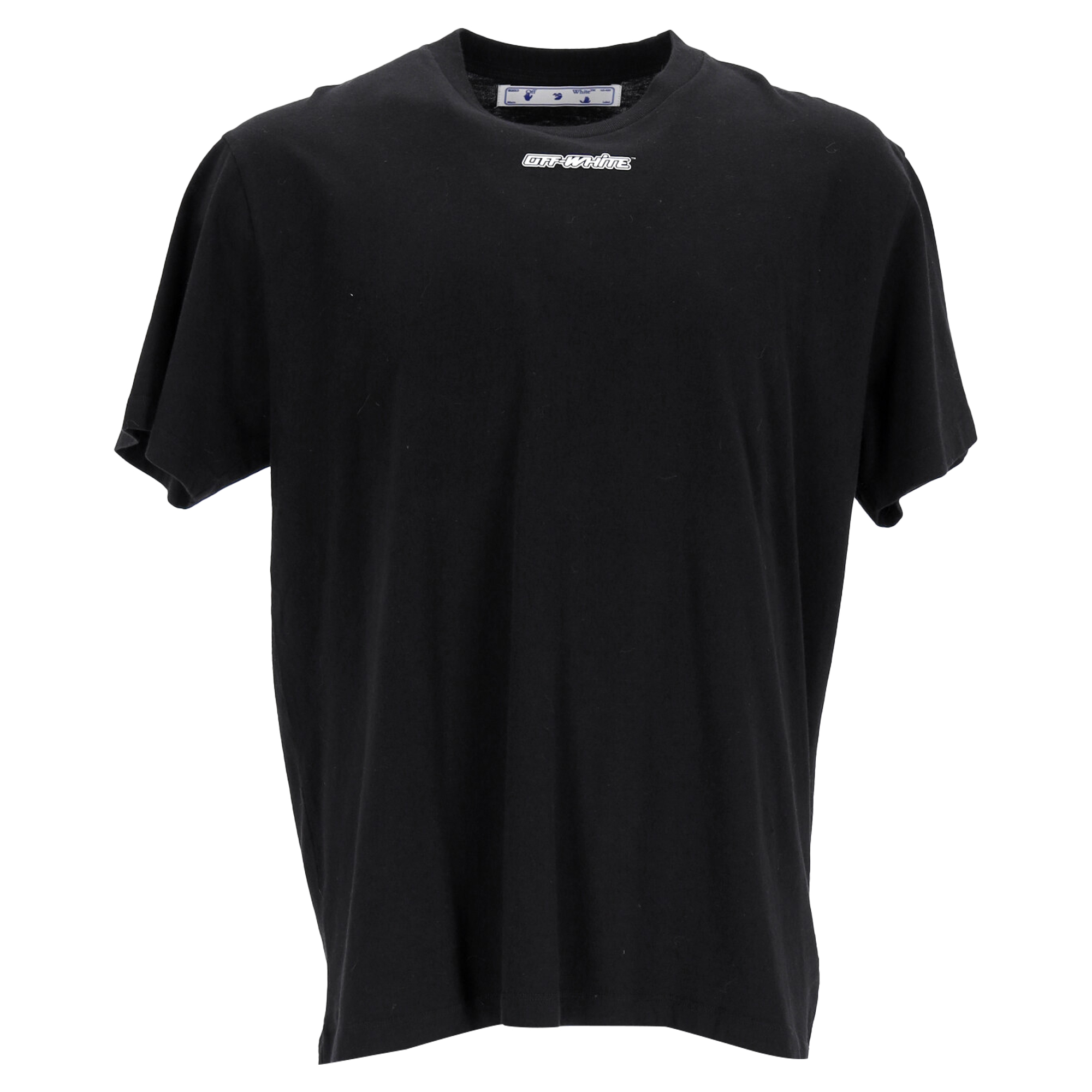 Off-White Mens Marker S/S Over T-shirt in Black Cotton - Size X-Small