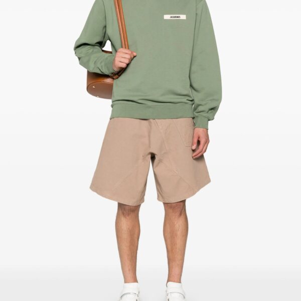 Jacquemus Mens The Gros Grain Hoodie in Green Cotton - Size 2XL