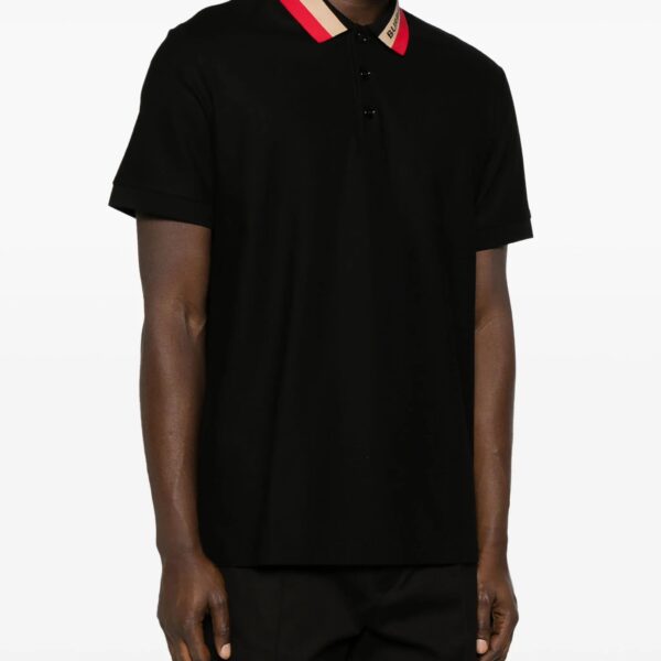 Burberry Mens Polo in Black Cotton - Size Small
