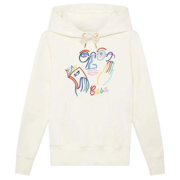 Casablanca Mens Fujita San Off-white Hoodie Cotton - Size 2XS