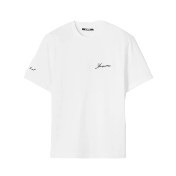 Jacquemus Mens The Courchevel High Altitude Club T-shirt - White Cotton - Size Large