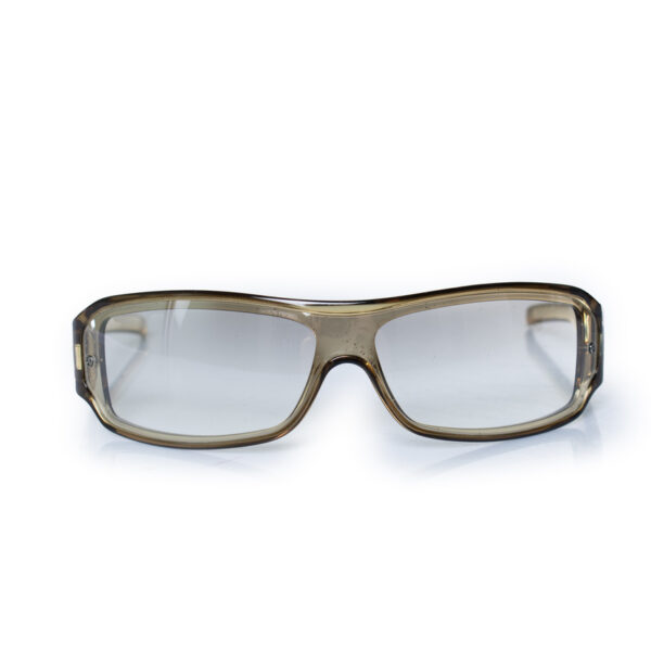 Gucci Pre-owned Mens Oliver green vintage shield sunglasses - One Size