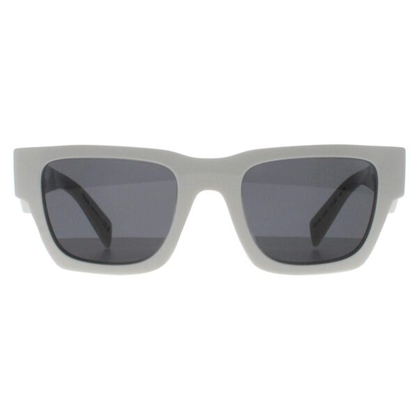 Prada Square Mens Talc Dark Grey PRA06S - White - One Size