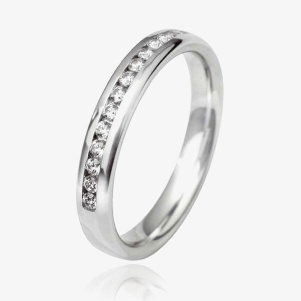 Platinum 3mm Channel Set Diamond Court Wedding Ring WGH5/3R125PlaT HSI-L