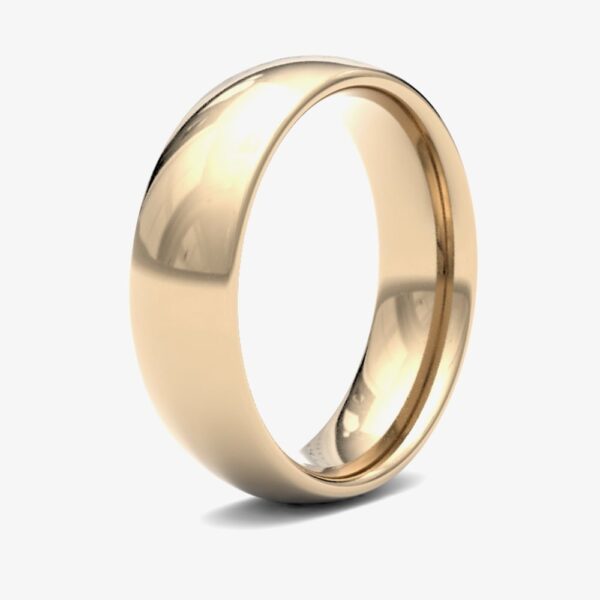 9ct Yellow Gold 6mm Plain Court Ring 6GMC-9Y Y