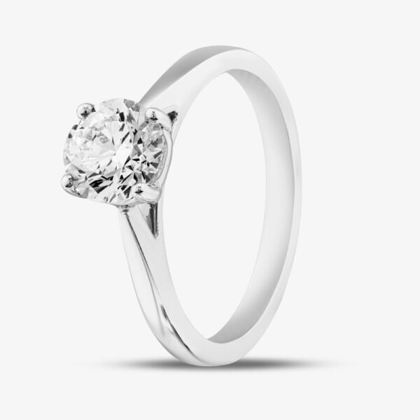 Platinum Lab Grown 1.00ct Diamond Solitaire Ring 015MT-P001