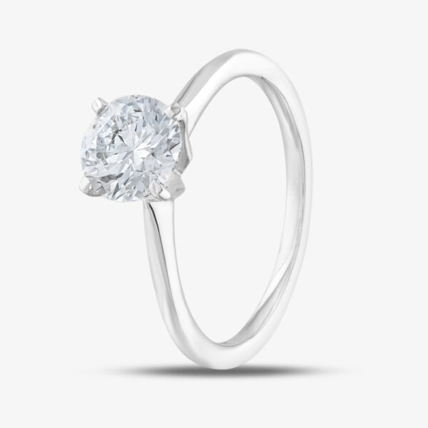 Pure Brilliance 9ct White Gold Certified Lab Grown 1.00ct Brilliant Cut Diamond Solitaire Ring LGR21614-100 Q (WG)