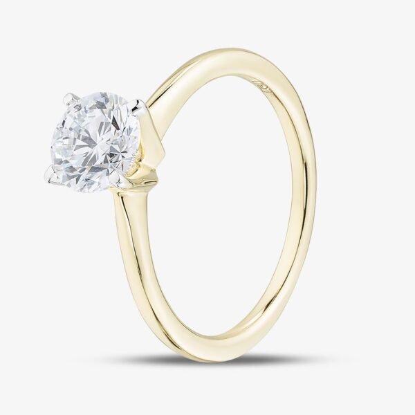 Pure Brilliance 9ct Yellow Gold 1.00ct Brilliant Cut Lab Grown Diamond Solitaire Ring LGR21614-100 L