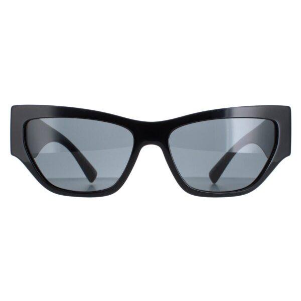 Versace Cat Eye Womens Black Dark Grey Polarized VE4383 - One Size