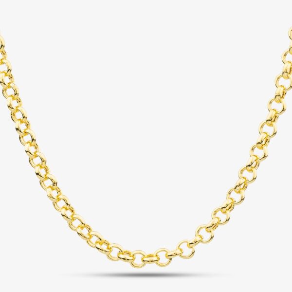 9ct Gold 18 inch Round Belcher Chain Necklace HRB130-18