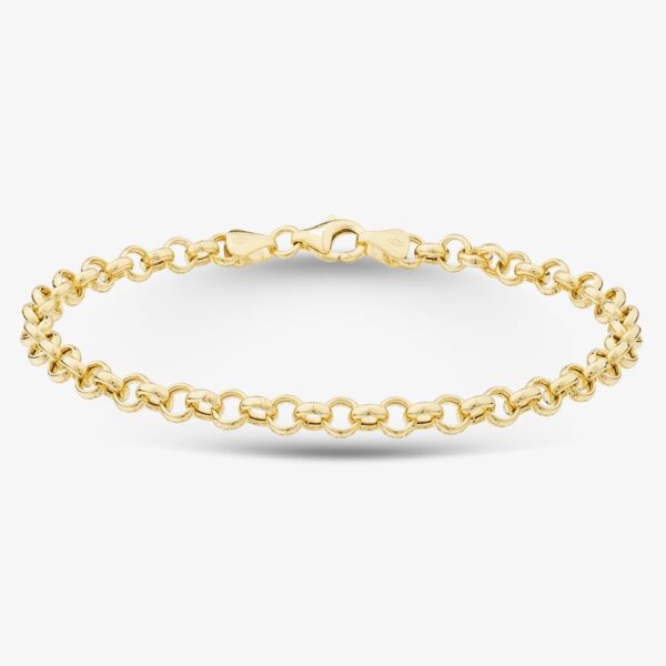 9ct Gold 8.5 inch Belcher Chain Bracelet HRB150-8.5