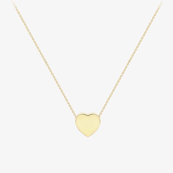 9ct Yellow Gold Heart Slider Necklace 111125147269