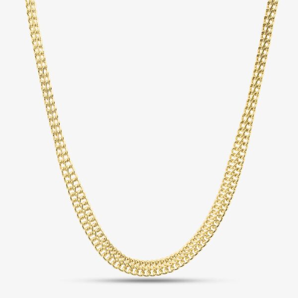 9ct Yellow Gold 18 inch Graduated Chain Necklace NBE027