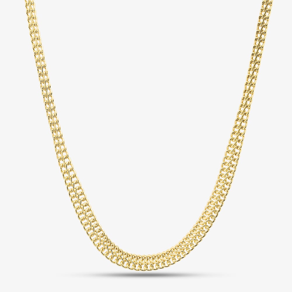 9ct Yellow Gold 18 inch Graduated Chain Necklace NBE027
