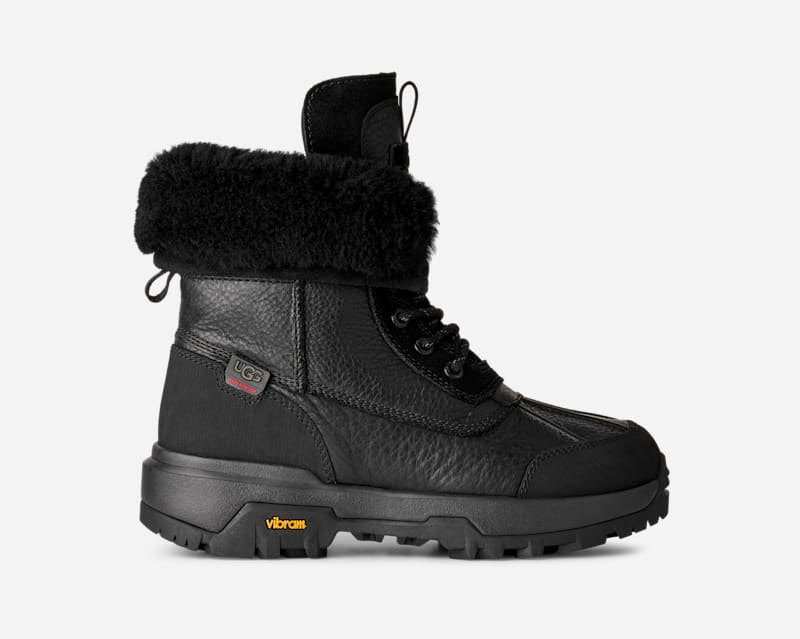 UGG® Adirondack Boot XXV in Black, Size 5, Leather/Polyester/Wool