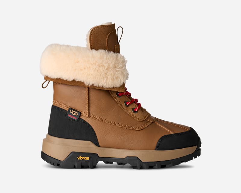 UGG® Adirondack Boot XXV in Brown, Size 8, Leather/Polyester/Wool