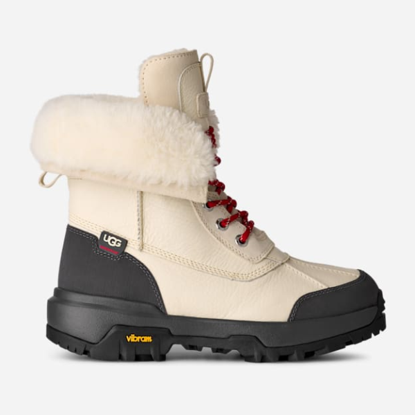 UGG® Adirondack Boot XXV in Plaster, Size 8, Leather/Polyester/Wool