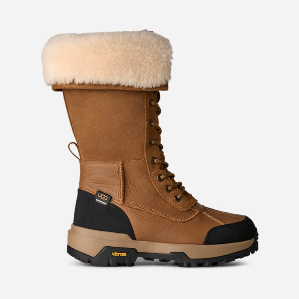 UGG® Adirondack Boot Tall XXV in Brown, Size 8, Leather/Polyester/Wool