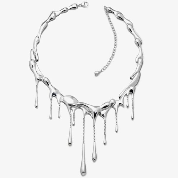 Lucy Quartermaine Silver Multi Drop Necklace DN1