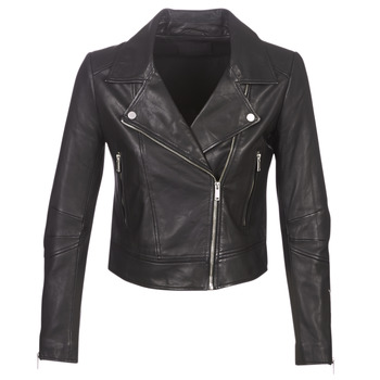 Ikks  BM48145-02  women's Leather jacket in Black