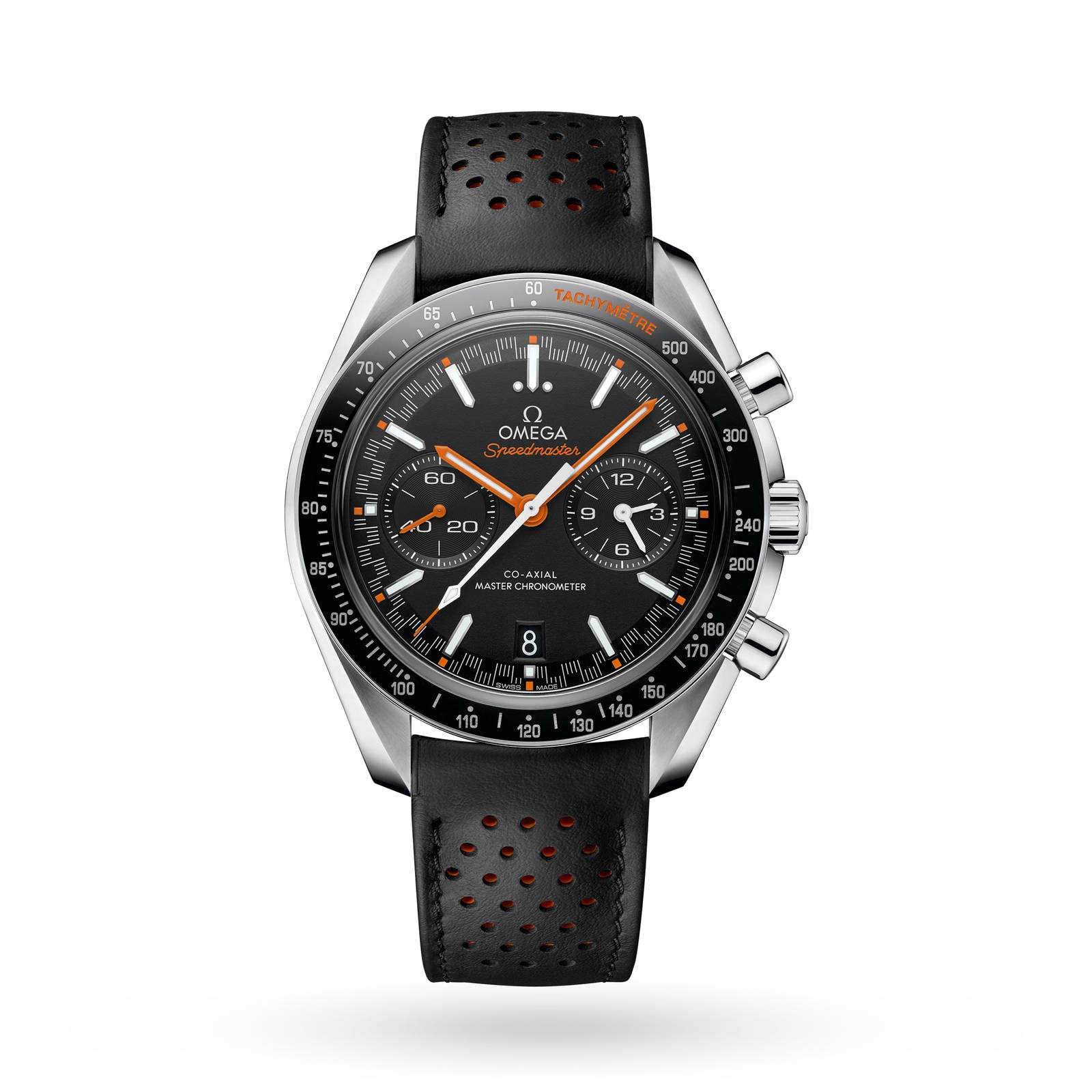 Speedmaster Racing Mens 44.25mm Automatic Co-Axial Watch