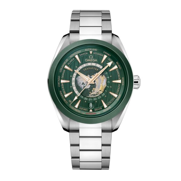 Seamaster Aqua Terra 150m Co Axial Master Chronomaster GMT Worldtimer 43mm Mens Watch Green