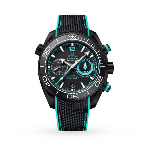 Seamaster Planet Ocean 600m Co-Axial Master Chronometer Chronograph 45.5mm ETNZ Deep Black Mens Watch