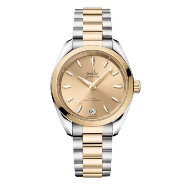Seamaster Aqua Terra Shades 34 Mm, Steel ‑ Moonshine™ Gold on Steel ‑ Moonshine™ Gold