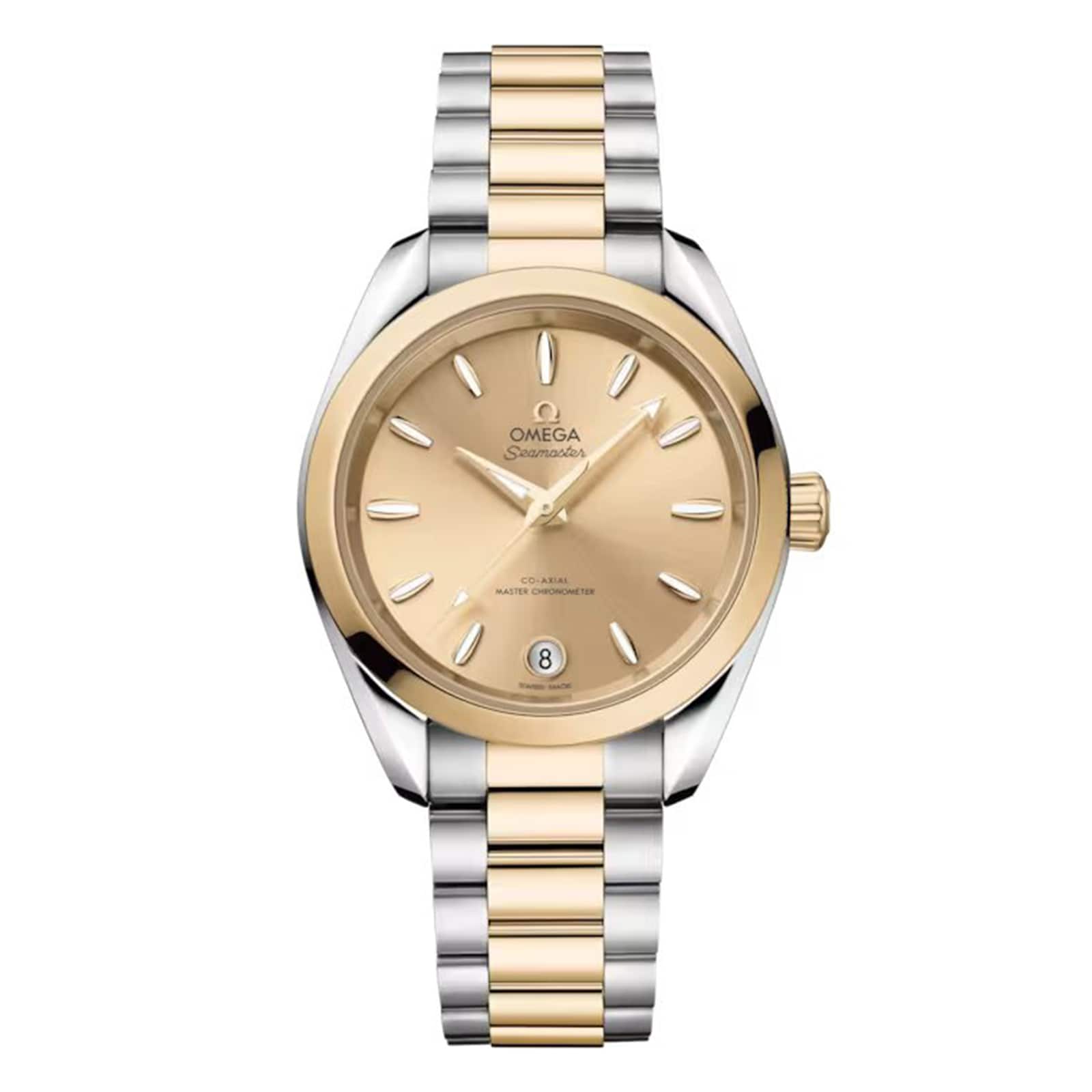Seamaster Aqua Terra Shades 34 Mm, Steel ‑ Moonshine™ Gold on Steel ‑ Moonshine™ Gold