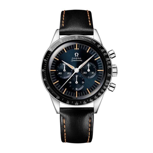 Speedmaster Anniversary Series 40mm Mens Watch Blue -Black Leather Strap