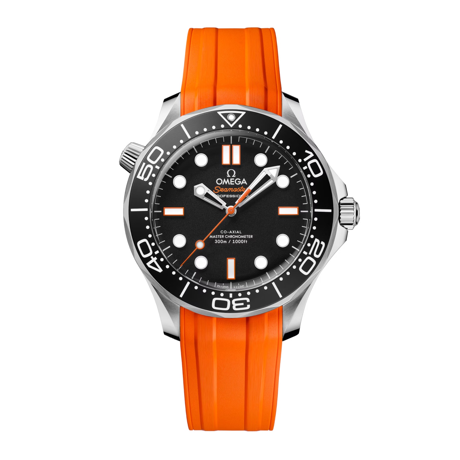 Seamaster Diver 300M Automatic 42mm Mens Watch Orange Rubber