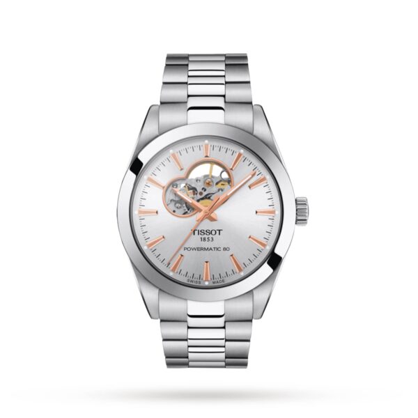 Gentleman Open Heart 40mm Mens Watch White
