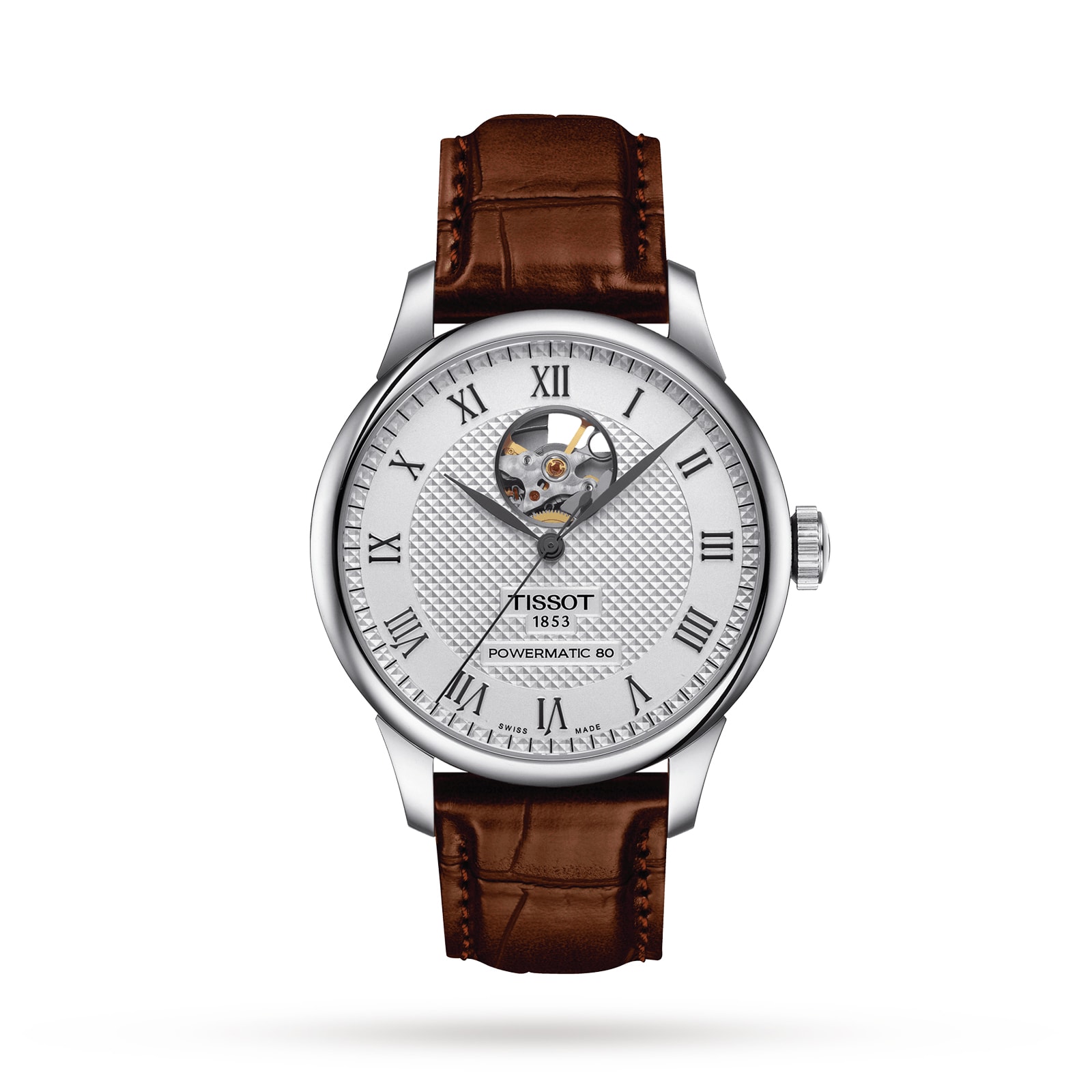 Le Locle Powermatic 80 Open Heart 39mm Mens Watch