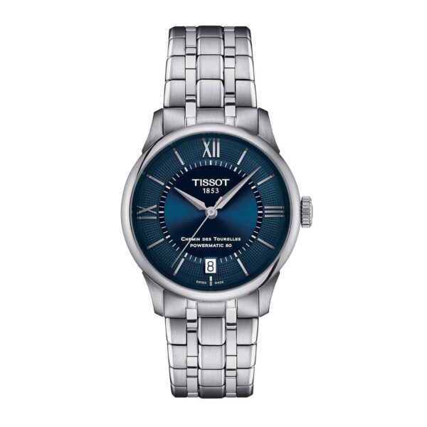 Chemin Des Tourelles Powermatic 80 34mm Mens Watch Blue